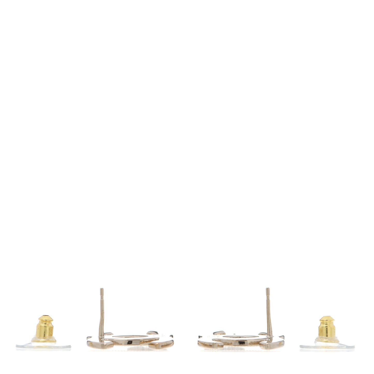 Crystal CC Star Earrings Gold
