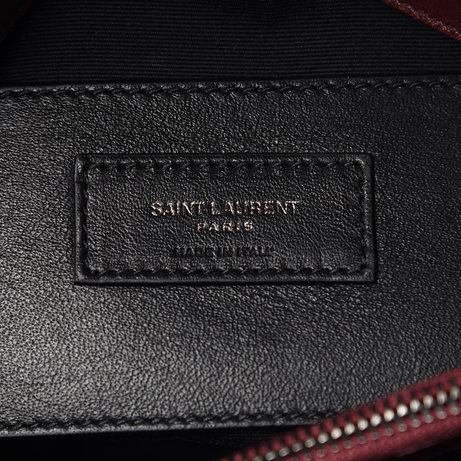 Saint Laurent Sheepskin Matelasse Chevron Medium College Bag Rouge Legion 6 of 10