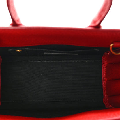 Saint Laurent Grained Calfskin Nano Sac De Jour Lipstick Red 5 of 11