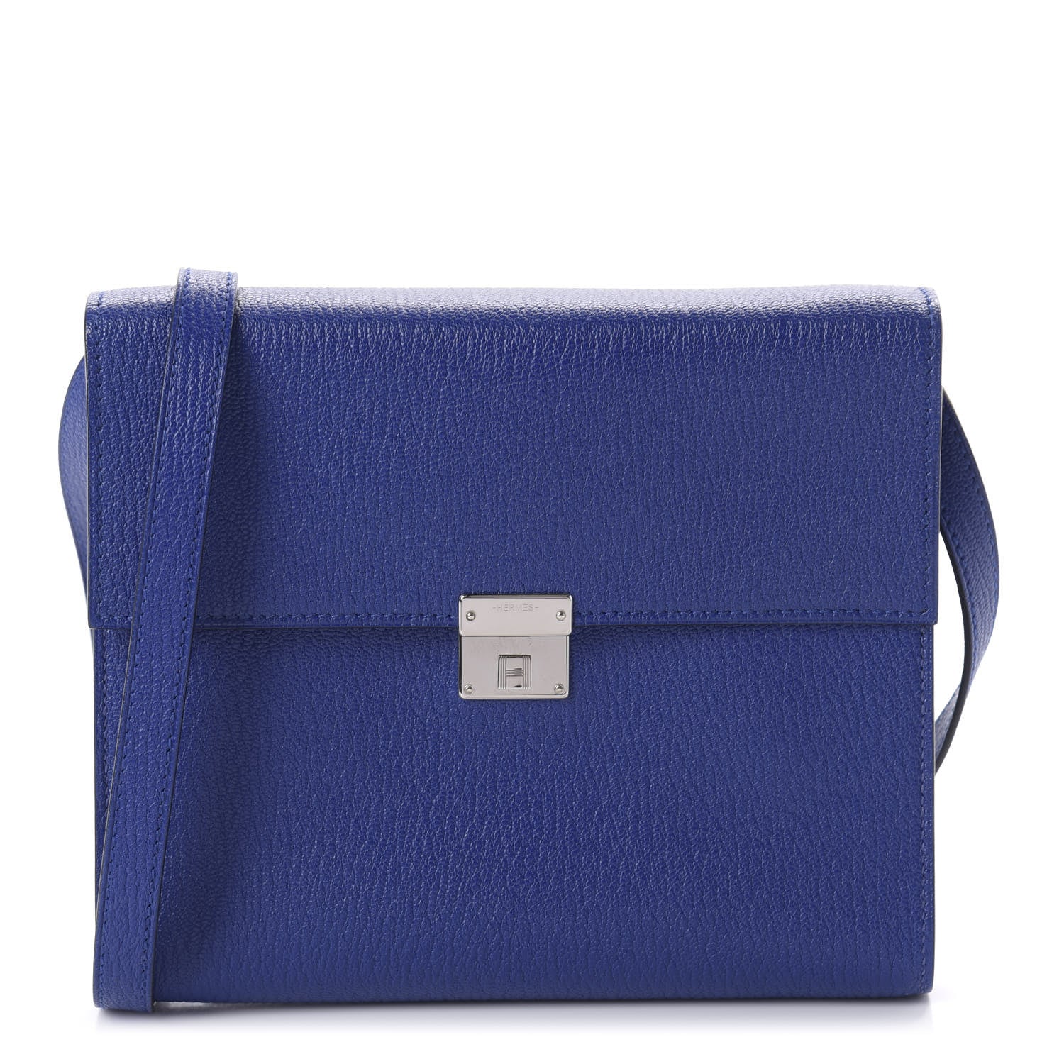 Hermes Chevre Mysore Clic 16 Wallet Bleu Electrique 1 of 10