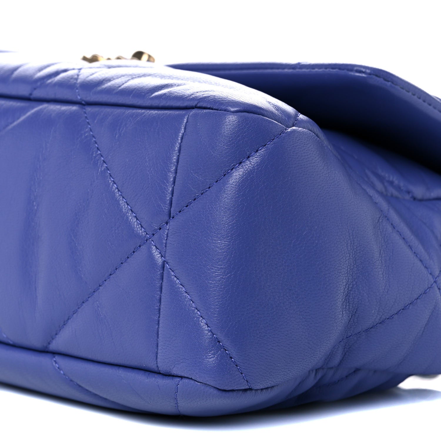 Chanel Lambskin Quilted Large Chanel 19 Flap Purple 9 of 10
