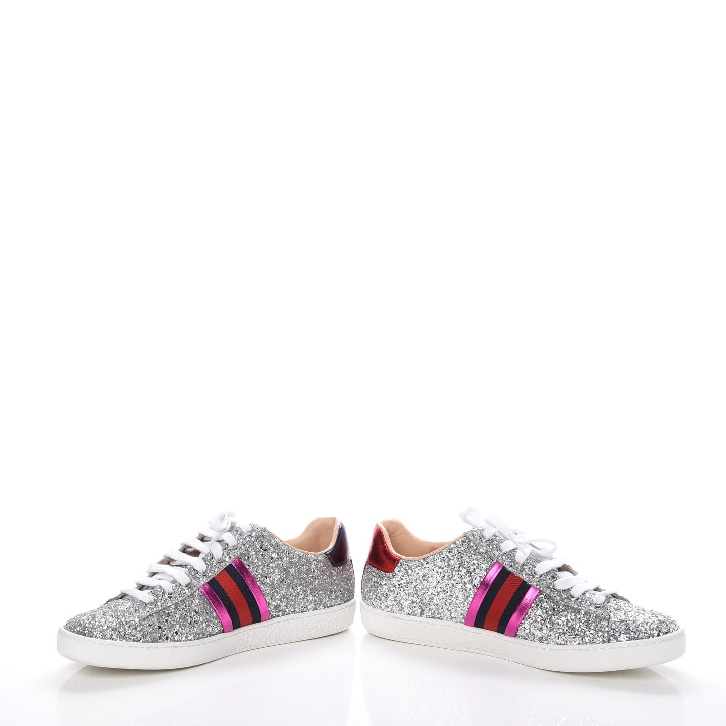 Glitter Web Ace Sneakers 38 Silver