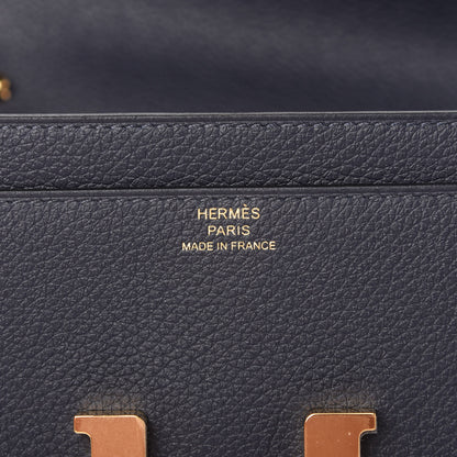 Hermes Evercolor Constance Wallet To Go Bleu Nuit 8 of 10