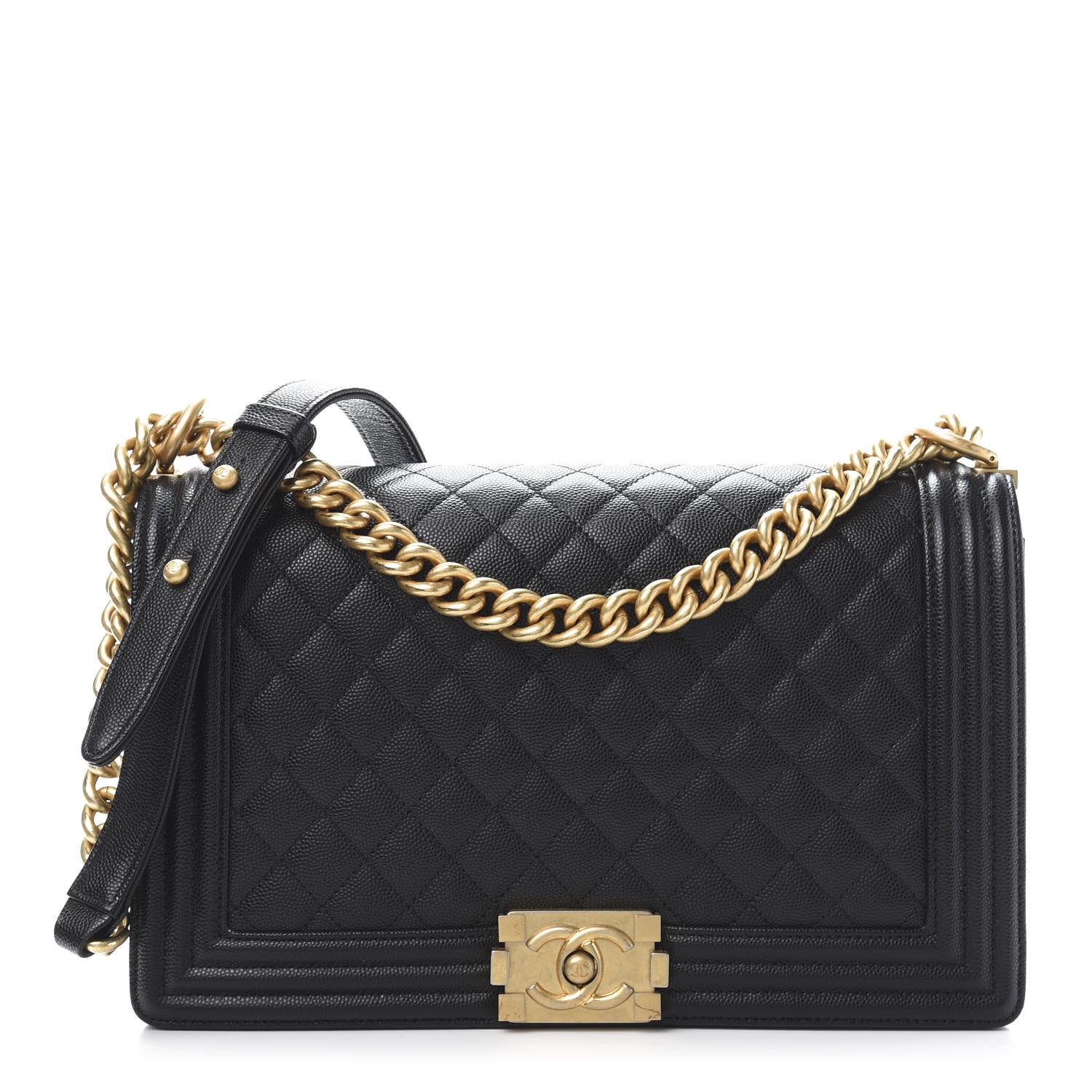Chanel Caviar Quilted New Medium Boy Flap Black 1 of 11