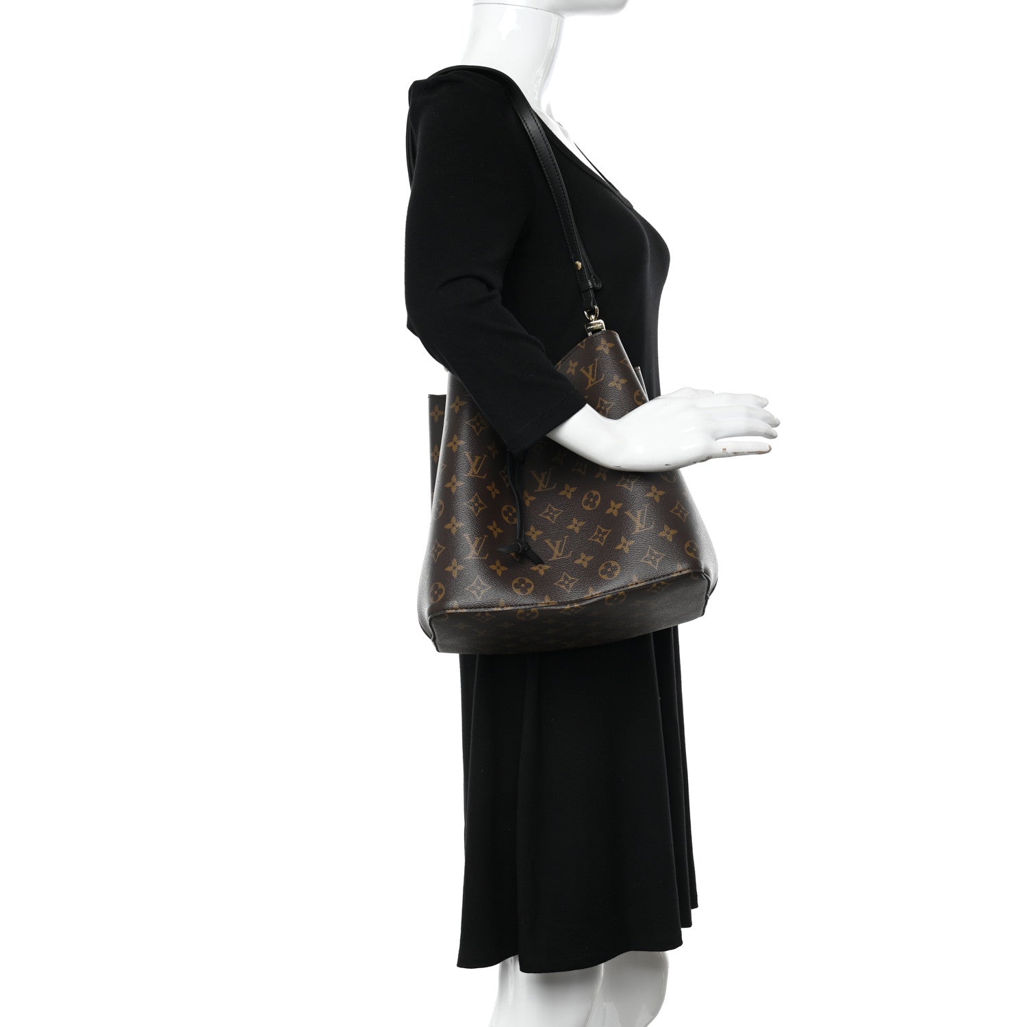 Louis Vuitton Monogram Neonoe MM Black 2 of 9