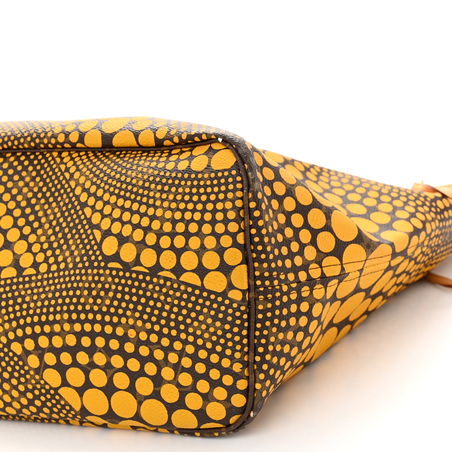 Louis Vuitton Monogram Kusama Waves Neverfull MM Yellow 9 of 12