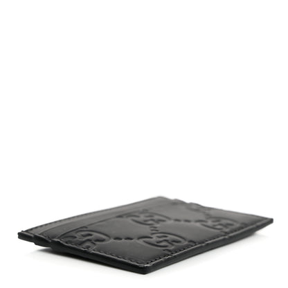 Gucci Rubber Effect GG Embossed Card Holder Black 4 of 7