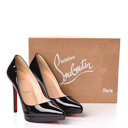Christian Louboutin Patent Pigalle Plato 120 Pumps 36.5 Black 8 of 8