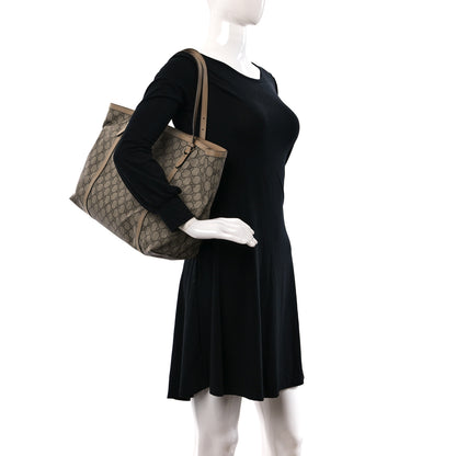 Gucci GG Supreme Monogram Medium Nice Tote Beige 2 of 11