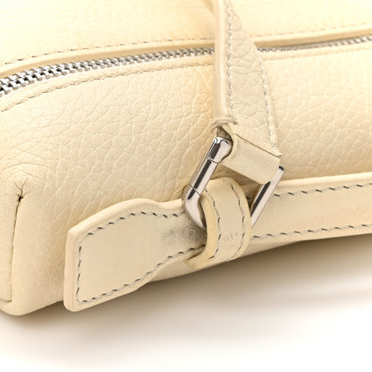 Loro Piana Grained Calfskin L19 Extra Pocket Pouch Whisper White 12 of 13