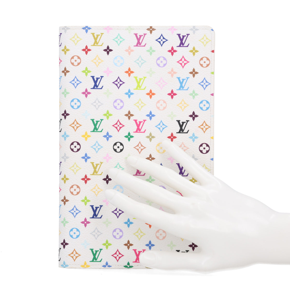LV X TM Monogram Multicolor Emily Notebook Cover MM White