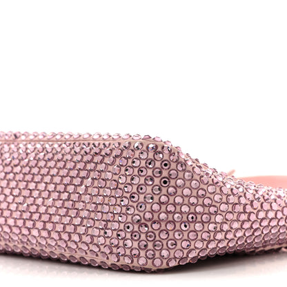 Prada Satin Crystal Mini Re-Edition 2000 Bag Alabastro 10 of 13