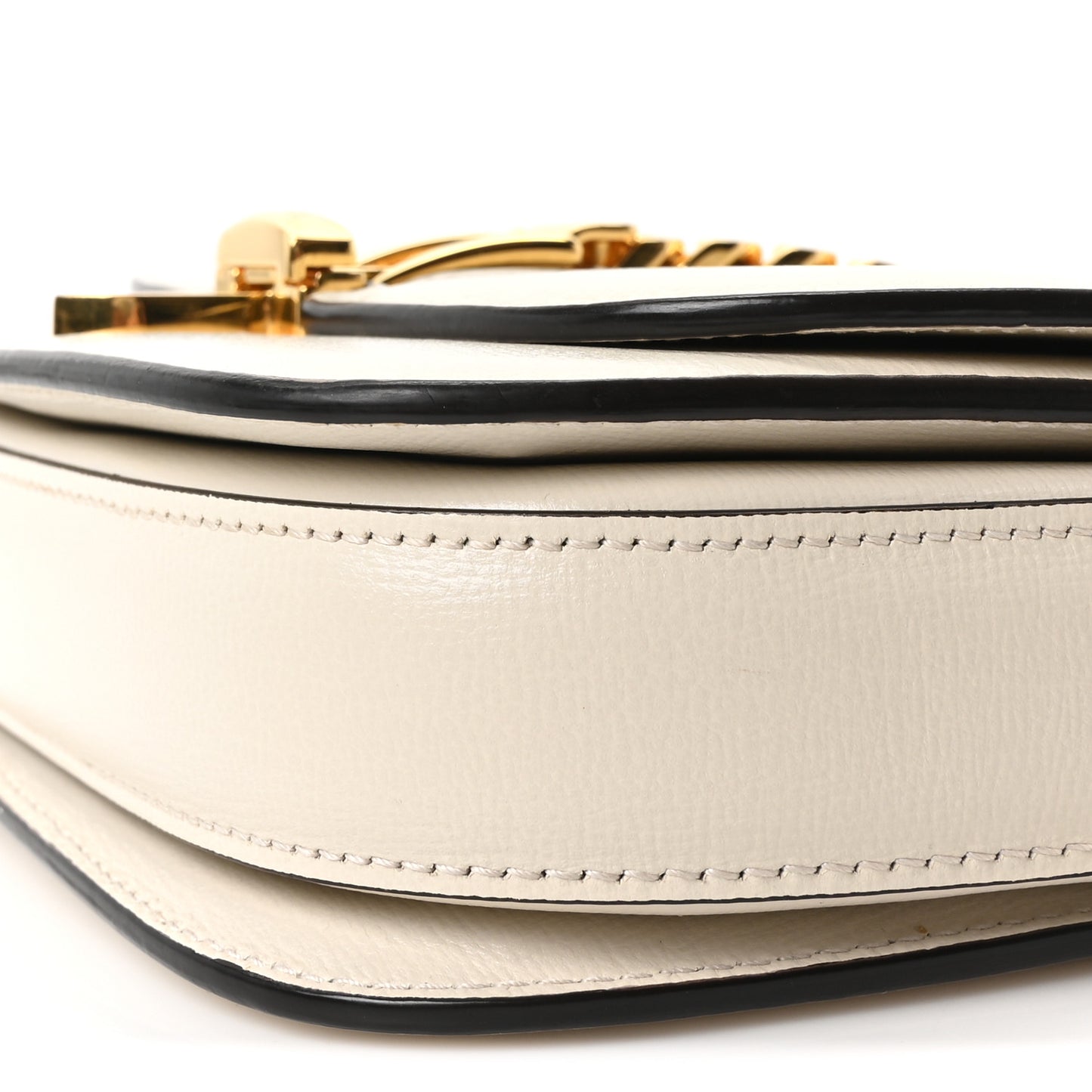 Azalea Calfskin Mini Sylvie 1969 Flap Messenger Bag Mystic White