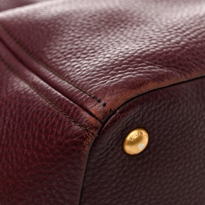 Prada Vitello Daino Tote Granato 9 of 17