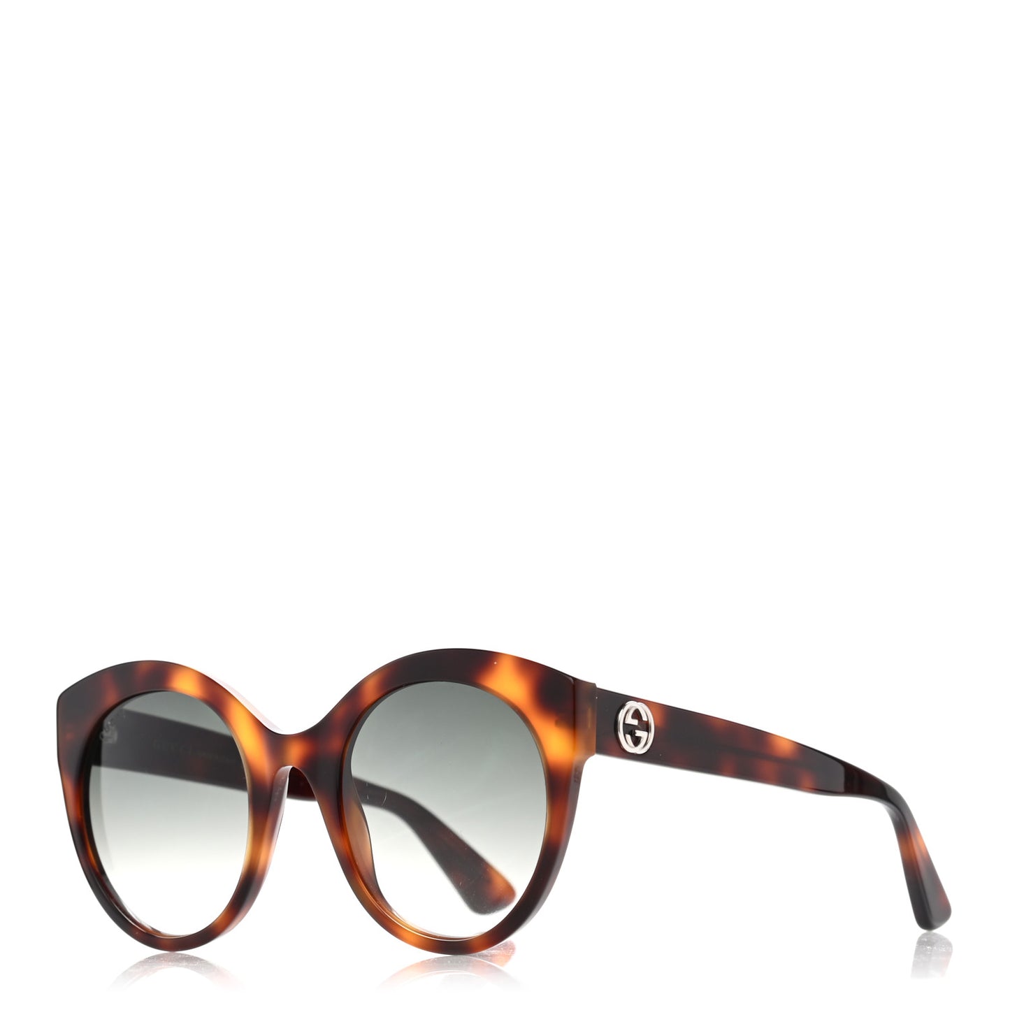 Round GG Sunglasses GG0028S Tortoise