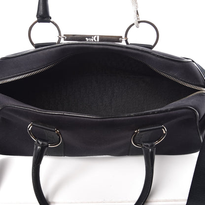 Christian Dior Nylon Crystal Satchel Black 6 of 19