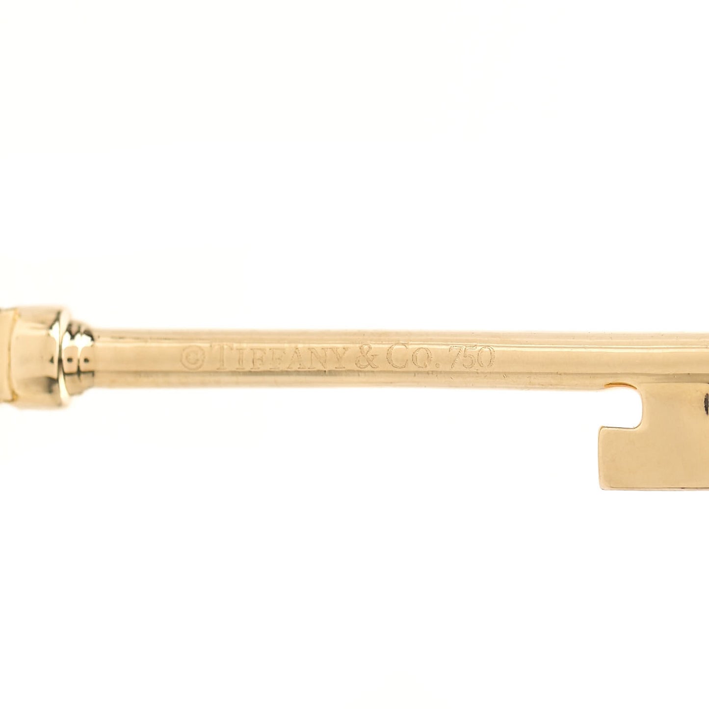18K Yellow Gold Diamond Crown Key Pendant