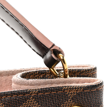 Louis Vuitton Damier Ebene Caissa Hobo Rose Ballerine 18 of 21