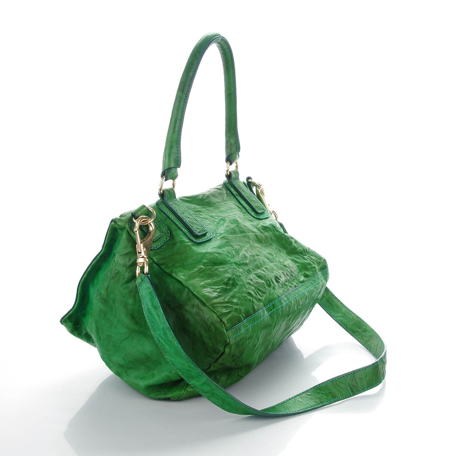 Givenchy Tumbled Sheepskin Medium Pandora Emerald 3 of 8