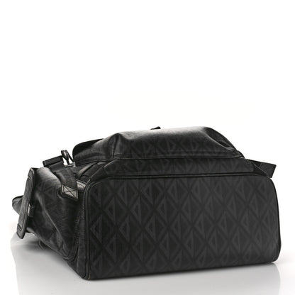 Christian Dior Canvas CD Diamond Hit The Road Backpack Black 4 of 15