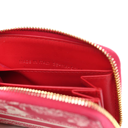 Christian Dior Technical Fabric Embroidered Toile De Jouy DiorTravel Detachable Card Holder Red 7 of 12