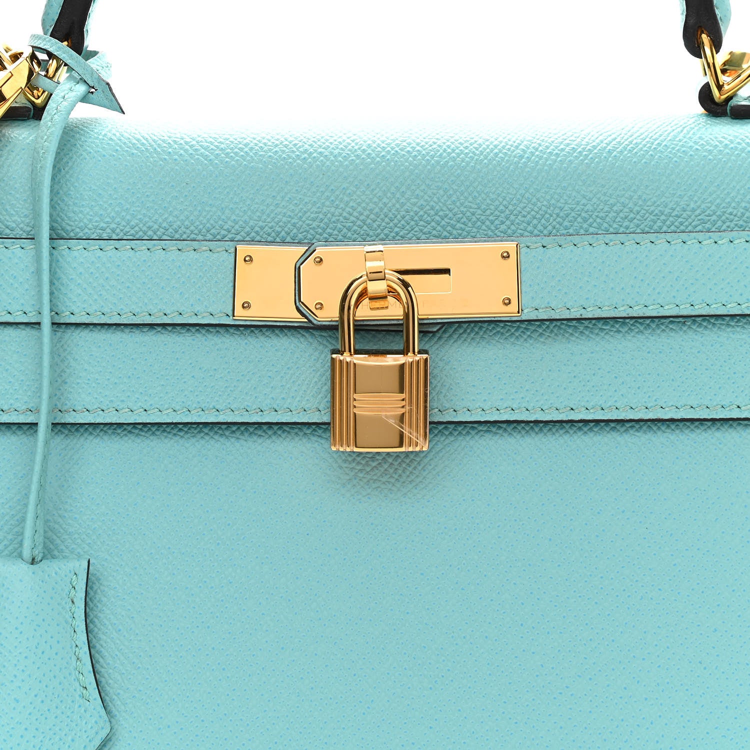 Hermes Epsom Kelly Sellier 28 Bleu Atoll 9 of 13