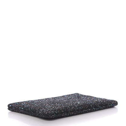 Chanel Canvas Sequin Medium Deauville Cosmetic Pouch Black 4 of 11
