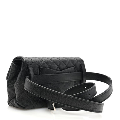 Chanel Grained Calfskin Quilted 2.55 Reissue Flap Belt Bag Clutch Black 3 of 10