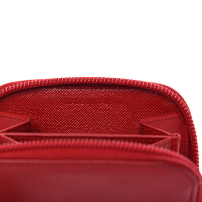 Prada Saffiano Coin Purse Fuoco 7 of 8