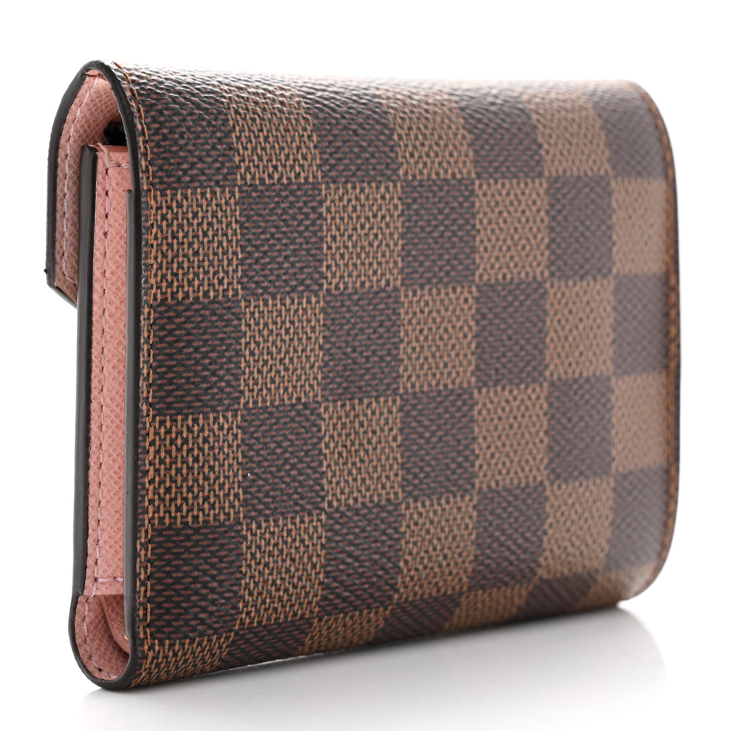 Damier Ebene Victorine Wallet Rose Ballerine