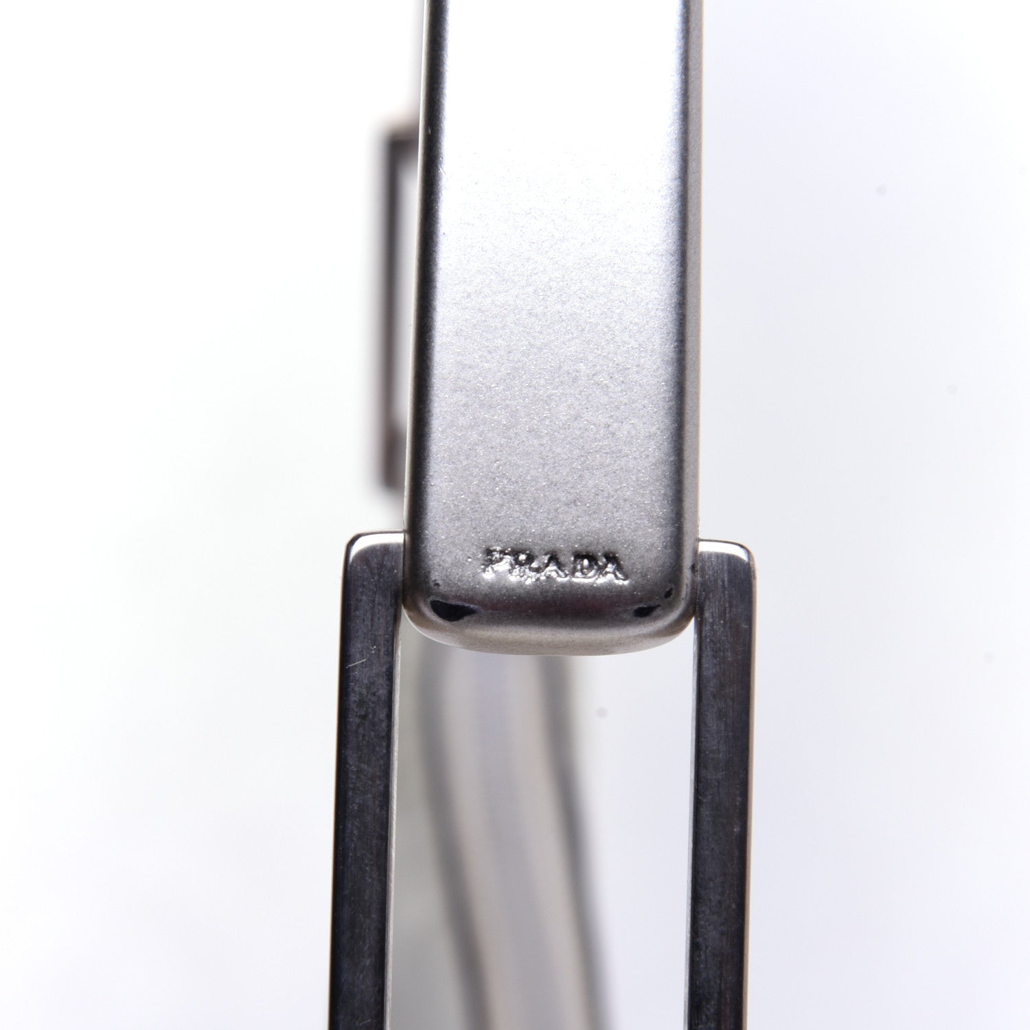 Prada Spazzolato Top Handle White 10 of 12