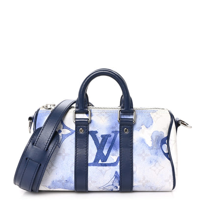 Louis Vuitton Monogram Watercolor Keepall XS Blue 1 of 10