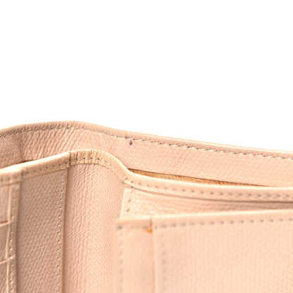 Chanel Grained Calfskin CC Button Yen Wallet Beige 19 of 27