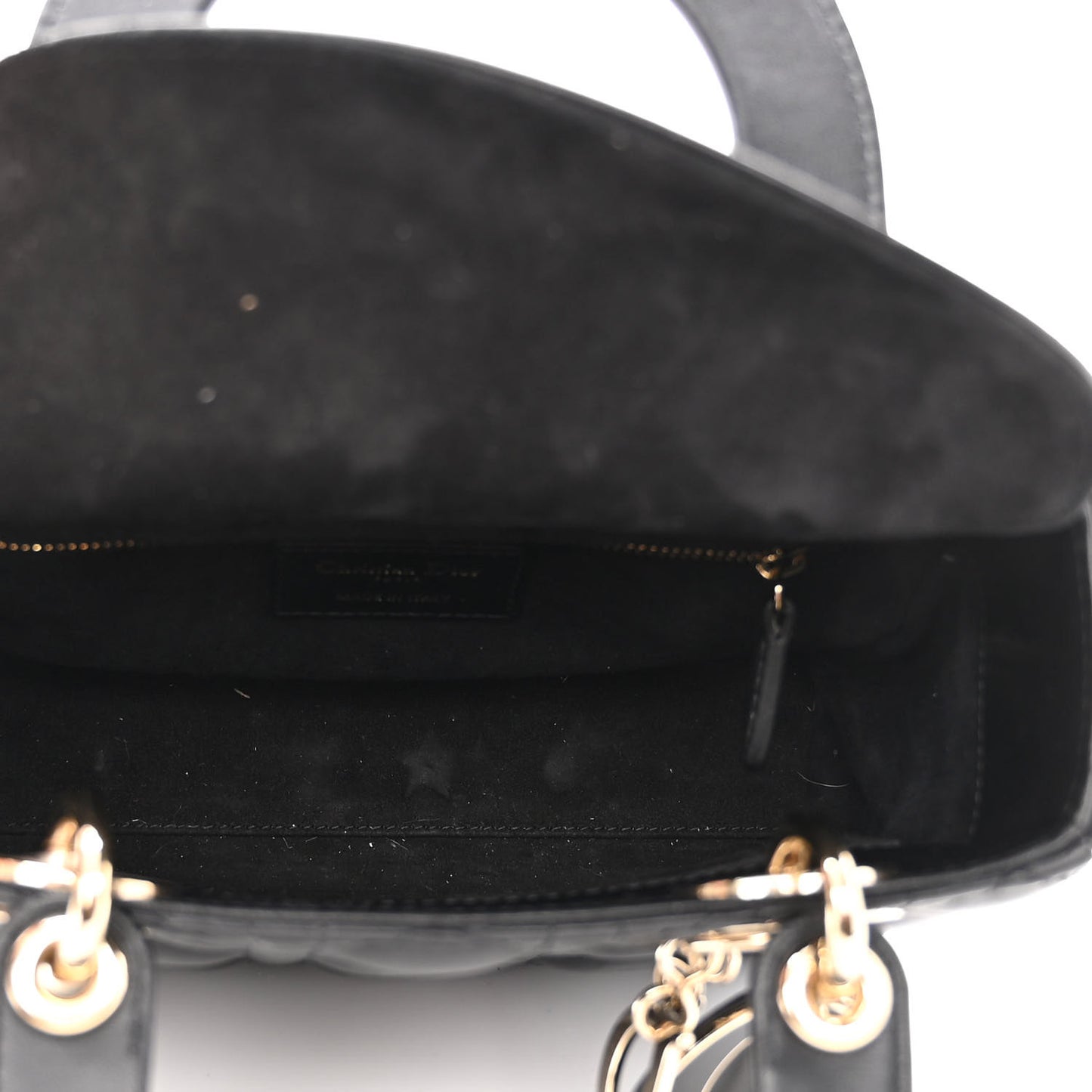 Lambskin Cannage Small My ABCDior Lady Dior Black
