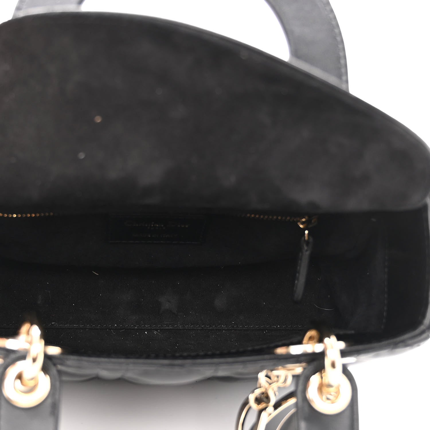 Christian Dior Lambskin Cannage Small My ABCDior Lady Dior Black 5 of 11