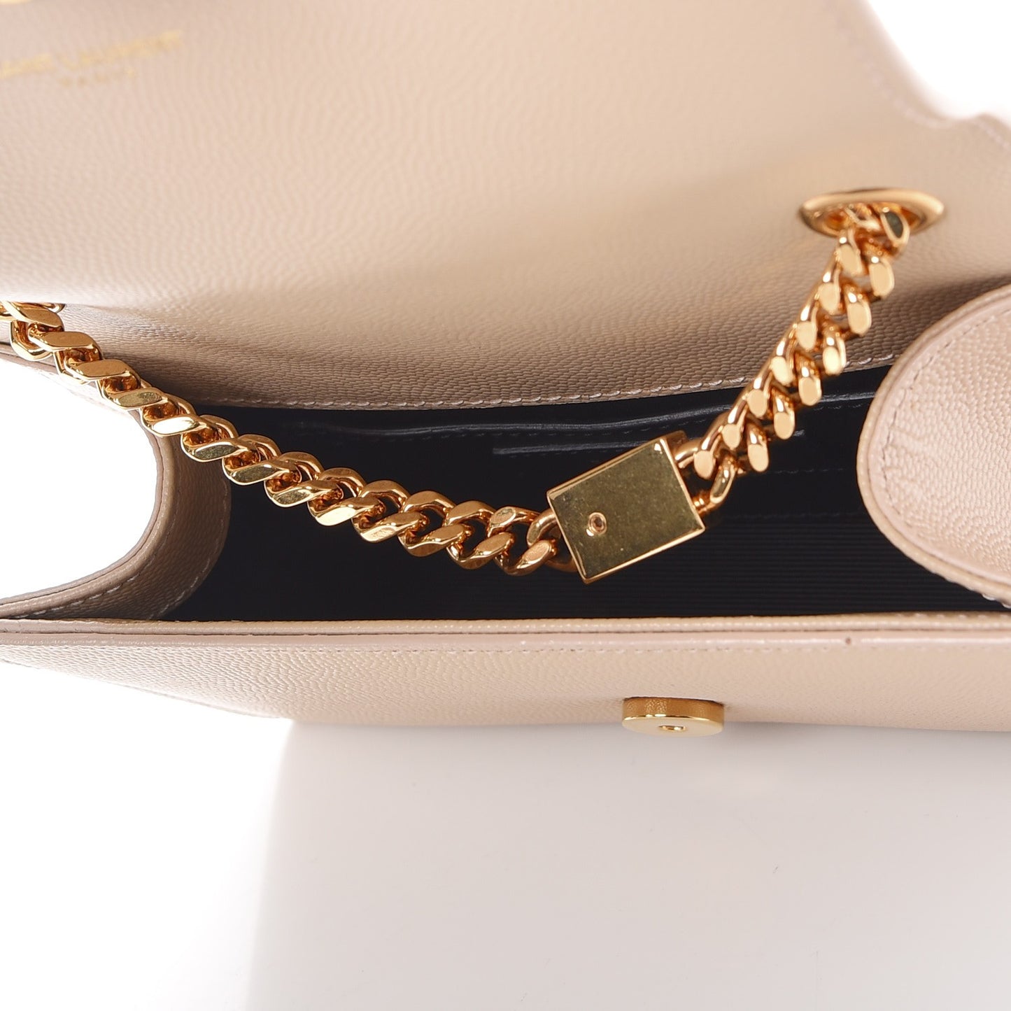 Grain De Poudre Small Monogram Kate Satchel Nude Powder
