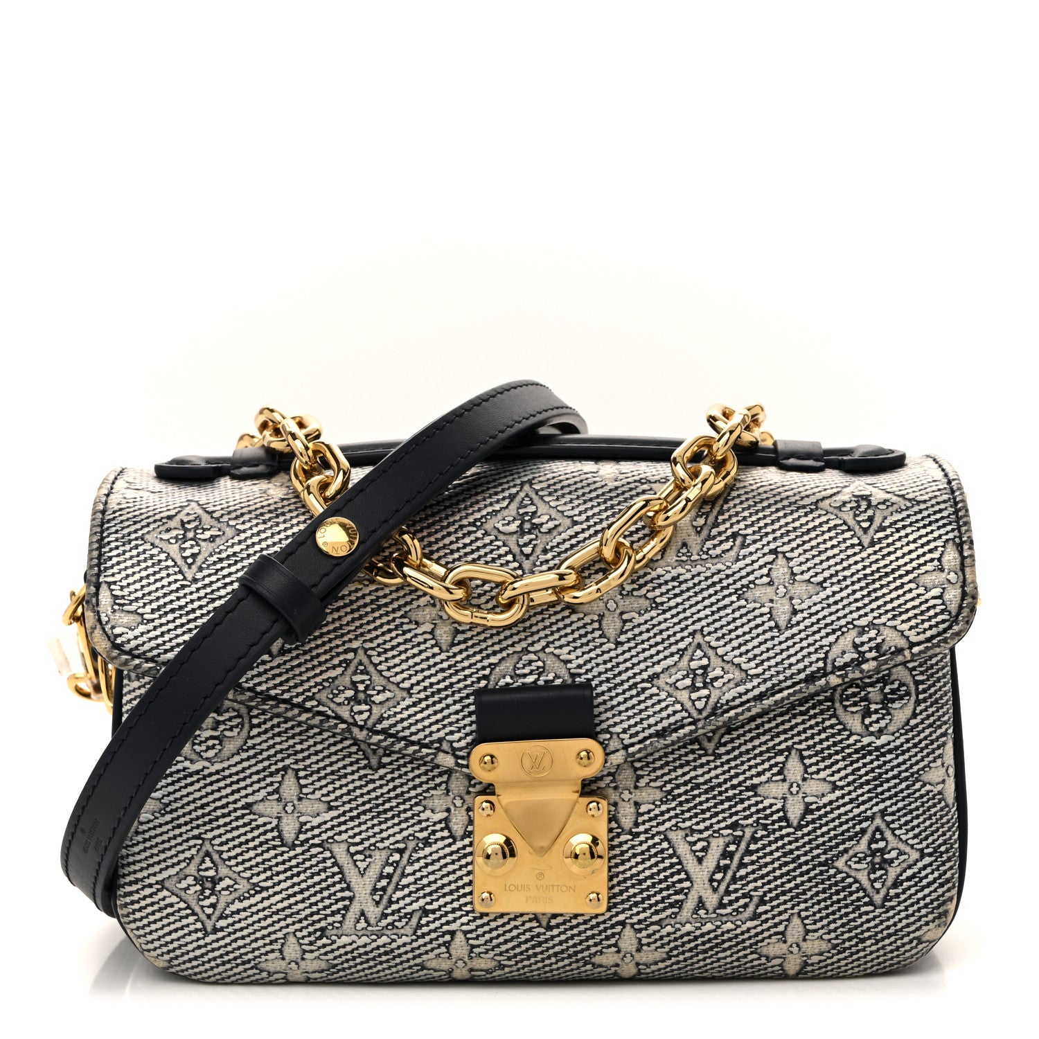 Louis Vuitton Monoglam Pochette Metis East West Blue 1 of 23