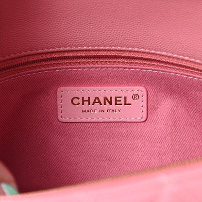 Chanel Caviar Quilted Small Coco Handle Flap Pink 6 of 11