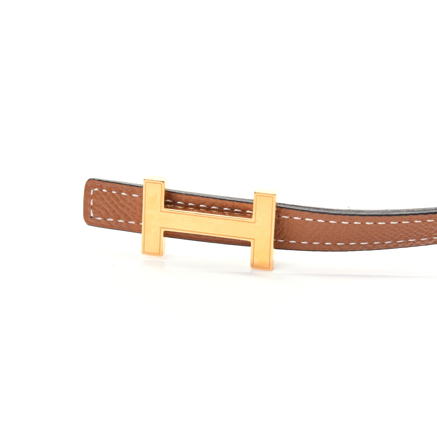 Hermes Swift Epsom 13mm Focus Belt 70 Black Gold 8 of 8