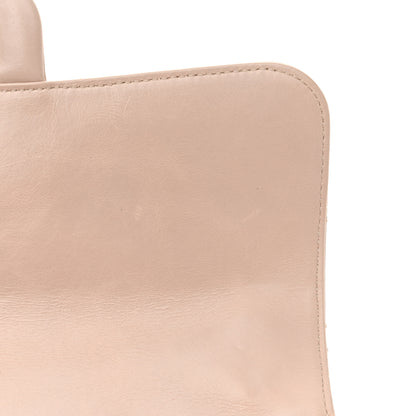 Chanel Glazed Calfskin Quilted Small Straight Lined Flap Beige 11 of 14