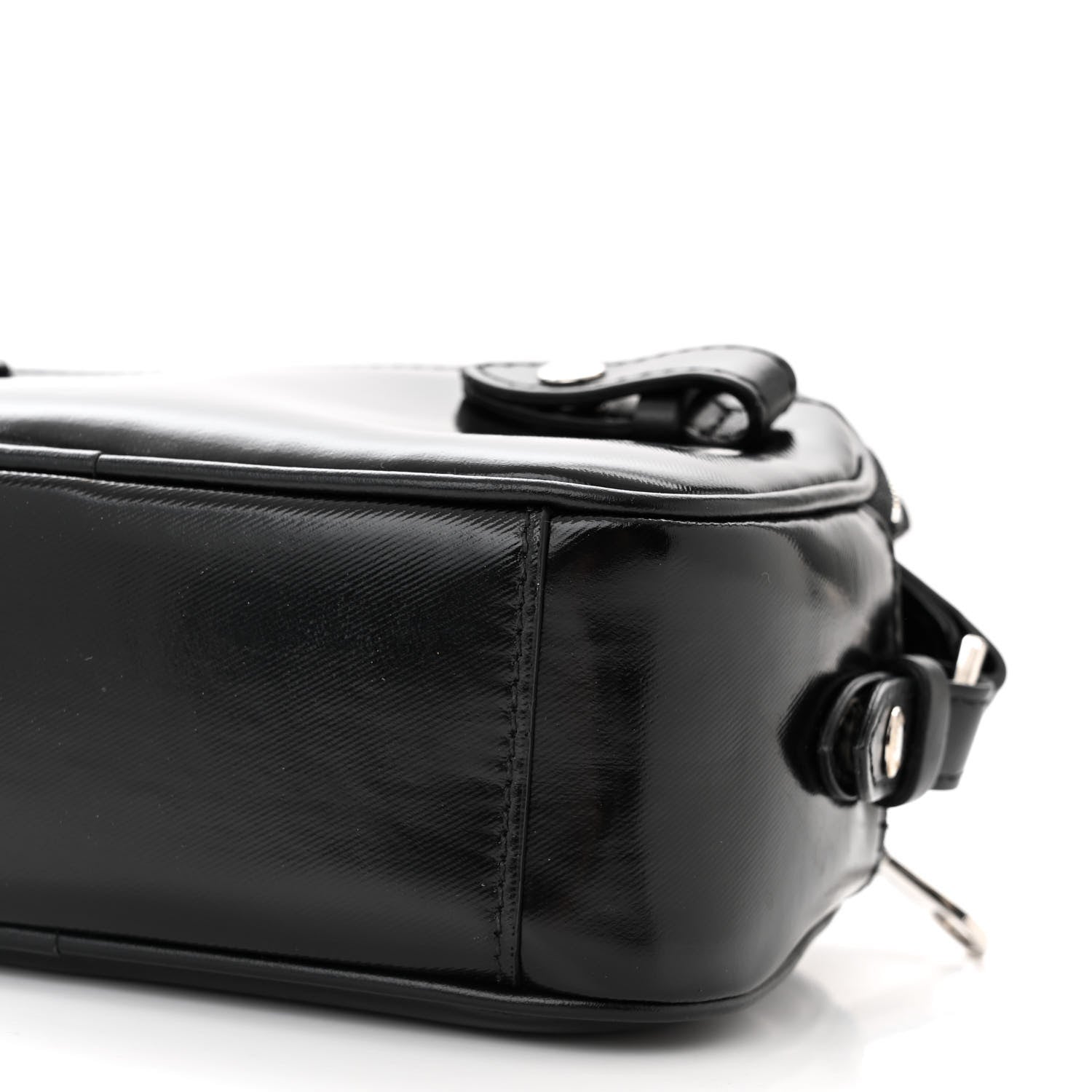 Burberry Coated Canvas Horseferry Print Micro Camera Bag Black 10 of 10