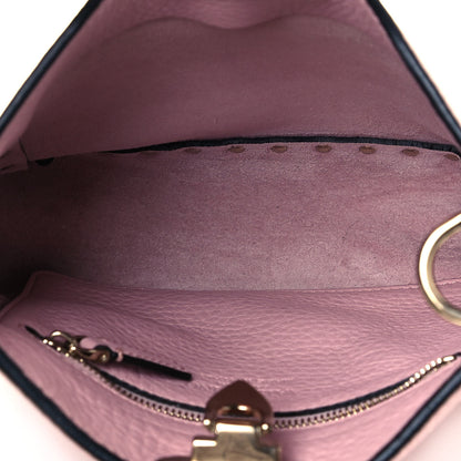 Valentino Garavani Pebbled Calfskin Mini Rockstud Flip-Lock Messenger Bag Water Rose 5 of 9