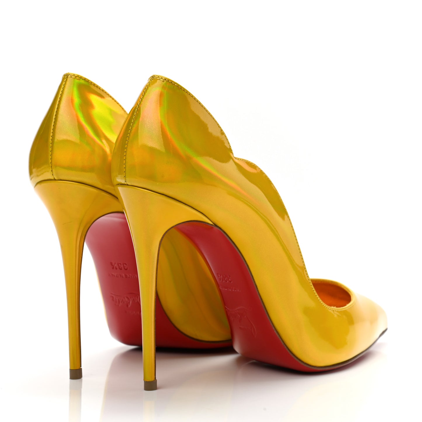 Metallic Hot Chick 100 Pumps 38.5 Yellow