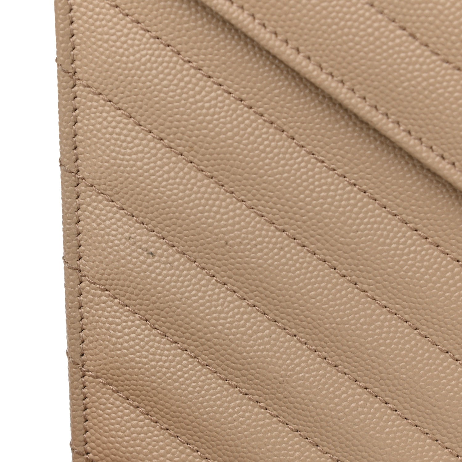 Saint Laurent Grain De Poudre Matelasse Chevron Large Monogram Satchel Dark Beige 13 of 14