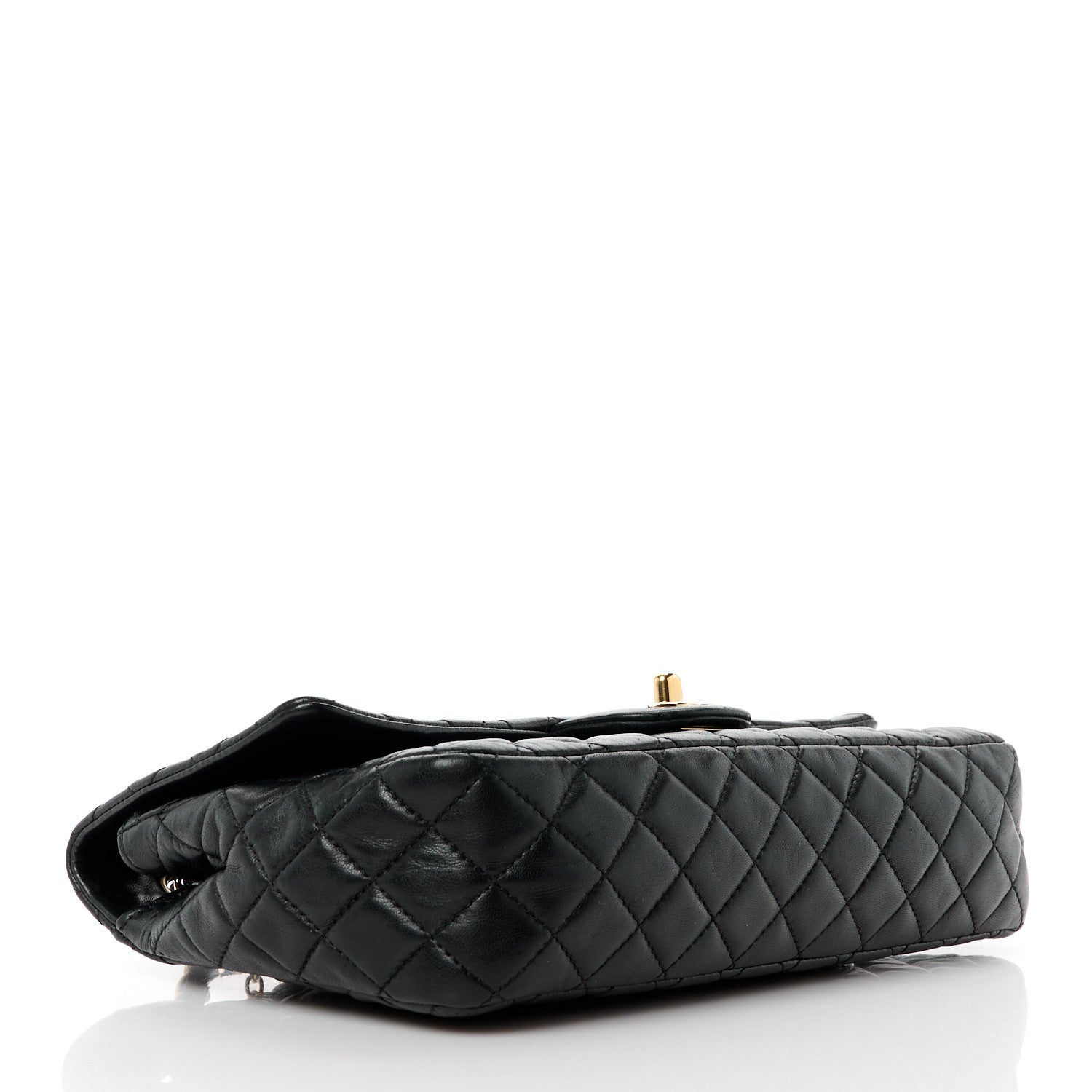 Chanel Lambskin Quilted Valentine Charms Medium Single Flap Black 4 of 12