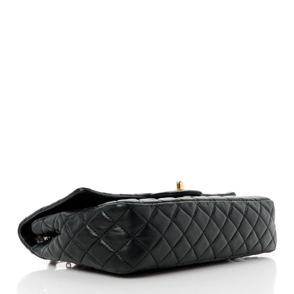 Chanel Lambskin Quilted Valentine Charms Medium Single Flap Black 4 of 12