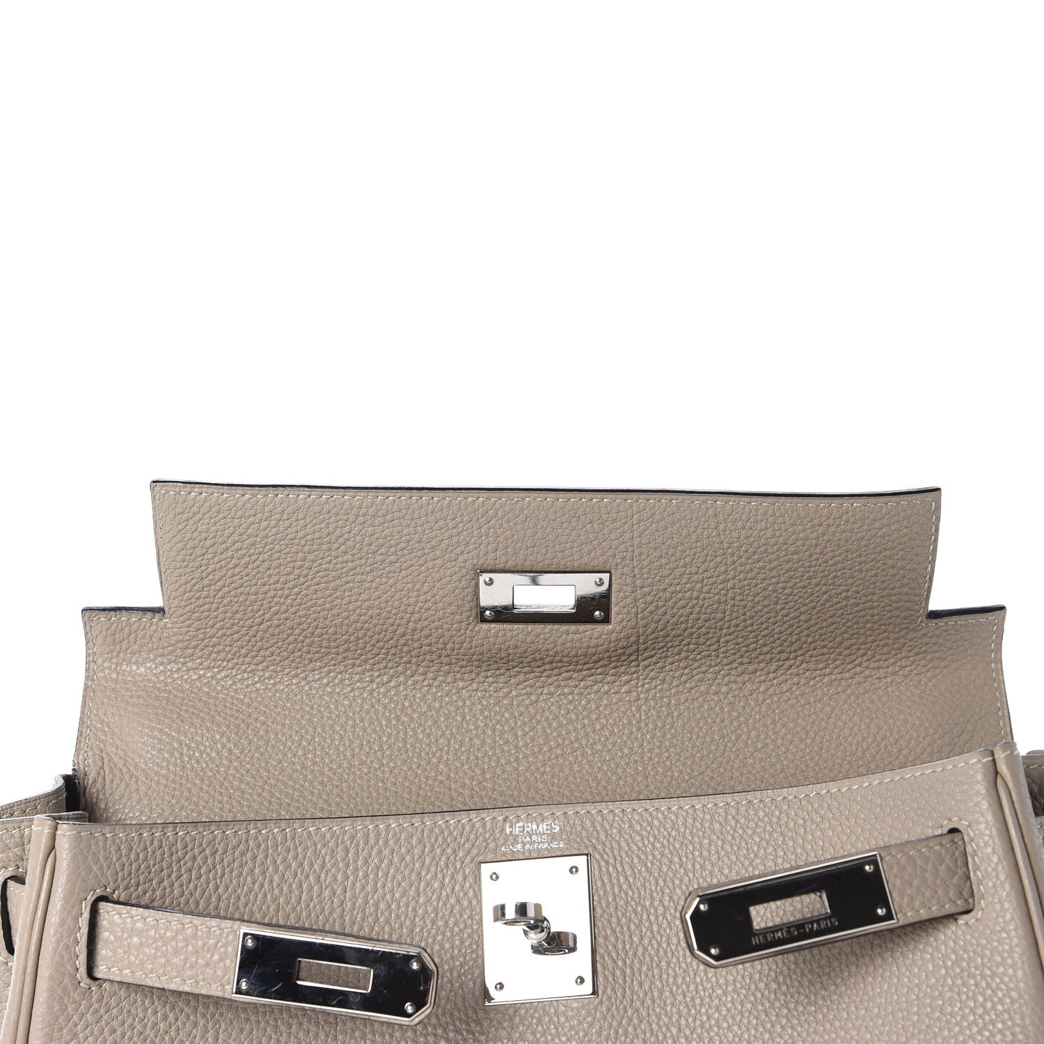 Hermes Togo Kelly Retourne 28 Gris Tourterelle 11 of 33