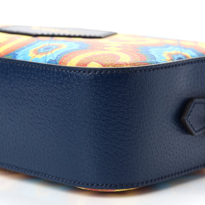 Gucci GG Supreme Kaleidoscope Calfskin Script Logo Gucci 100 Camera Bag Blue Orange Multicolor Blue Agata 8 of 8