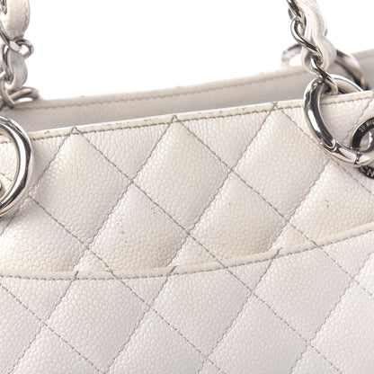 Chanel Caviar Quilted Grand Shopping Tote GST White 23 of 23