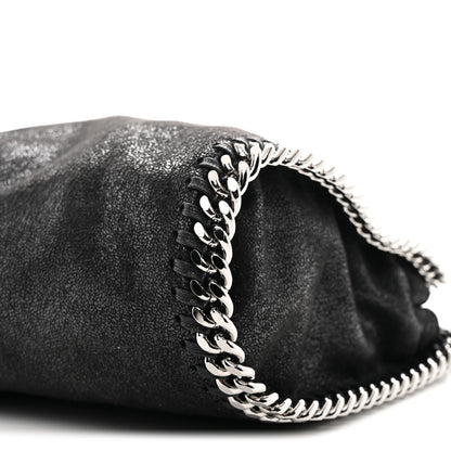Stella McCartney Shaggy Deer Mini Falabella Fold Over Tote Black 9 of 9